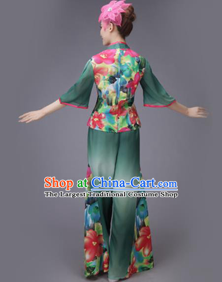 Traditional Chinese Fan Dance Folk Dance Costume Classical Yangko Dance Classical Dance Dress