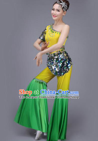 Traditional Chinese Fan Dance Folk Dance Costume Classical Yangko Dance Classical Dance Dress