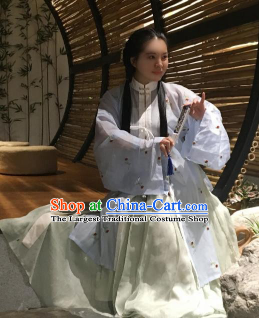 Chinese Traditional Ming Dynasty Nobility Lady Costumes Ancient Hanfu Dress for Women