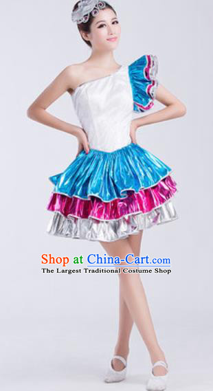 Top Grade Modern Dance Chorus Costume Stage Performance Short Bubble Dress for Women