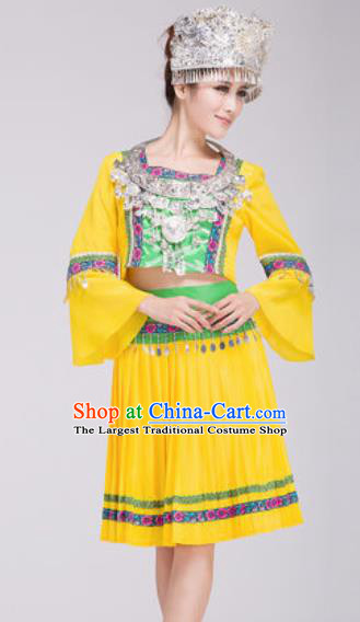 Chinese Traditional Miao Nationality Dress Hmong Minority Folk Dance Ethnic Costume for Women