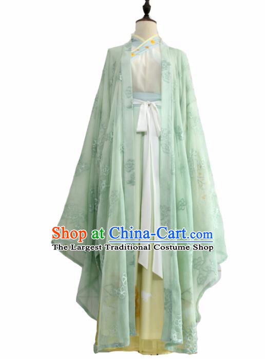 Chinese Ancient Palace Lady Hanfu Han Dynasty Imperial Concubine Queen Embroidered Historical Costumes