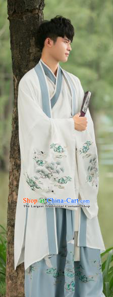 Chinese Han Dynasty Costumes Traditional Ancient Swordsman Clothing for Men