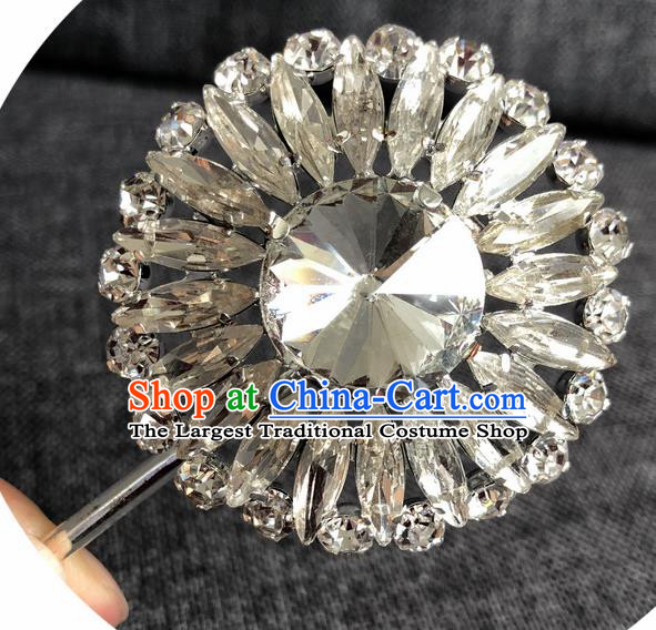 Chinese Ancient Princess Crystal Hairpins Traditional Peking Opera Diva Hair Accessories for Women