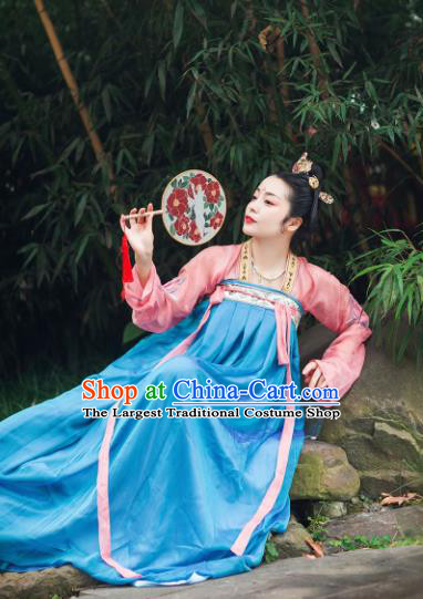 Chinese Ancient Palace Lady Hanfu Han Dynasty Imperial Concubine Queen Embroidered Historical Costumes