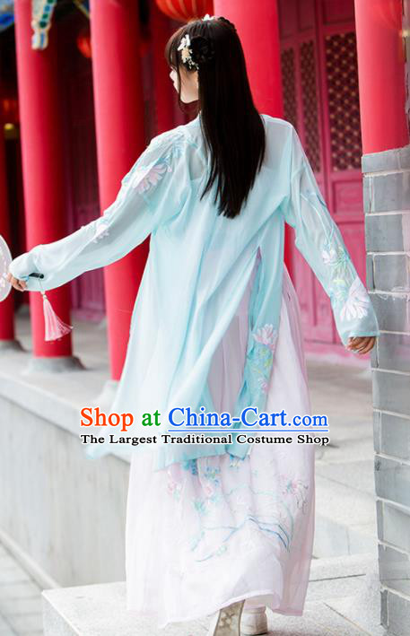 Chinese Ancient Palace Lady Hanfu Han Dynasty Imperial Concubine Queen Embroidered Historical Costumes