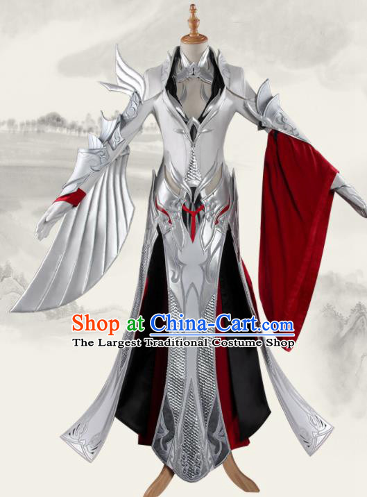 Chinese Traditional Cosplay Female General Costumes Ancient Swordswoman Clothing for Women