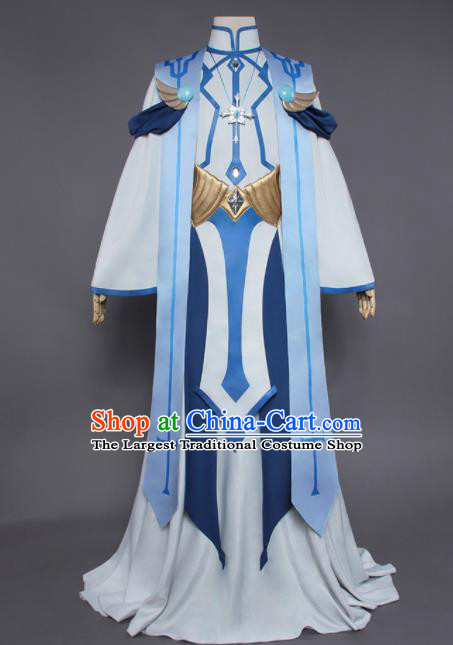 Chinese Traditional Cosplay Swordsman Armor Costumes Ancient Nobility Childe Clothing for Men