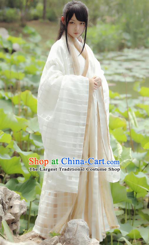 Chinese Ancient Historical Costumes Jin Dynasty Princess Hanfu Dress for Women