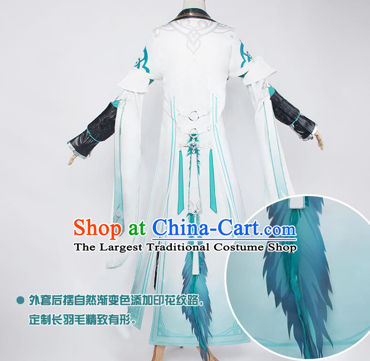 Ancient Chinese Cosplay Costume Chinese Shoes Traditional China Swordsman Clothing and Jewelry Accessories