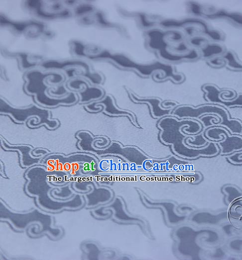 Asian Chinese Traditional Pattern Fabric Ancient Hanfu Lilac Brocade Silk Fabric Drapery Material