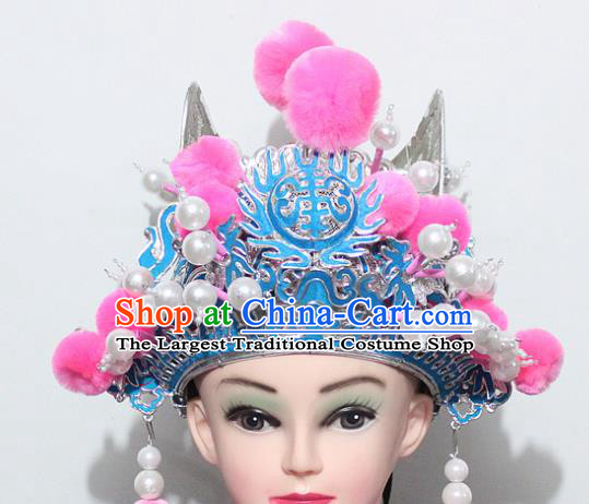 Chinese Traditional Peking Opera Niche Hats Ancient Eunuch Helmet for Men