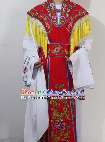 Chinese Traditional Peking Opera Diva Costumes Ancient Princess Embroidered Red Clothing for Women