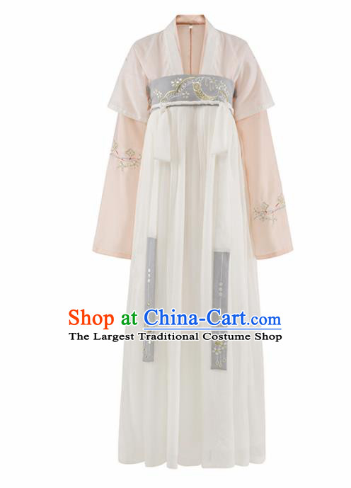 Chinese Ancient Palace Lady Hanfu Han Dynasty Imperial Concubine Queen Embroidered Historical Costumes