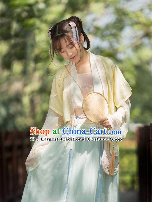 Chinese Ancient Palace Lady Hanfu Han Dynasty Imperial Concubine Queen Embroidered Historical Costumes