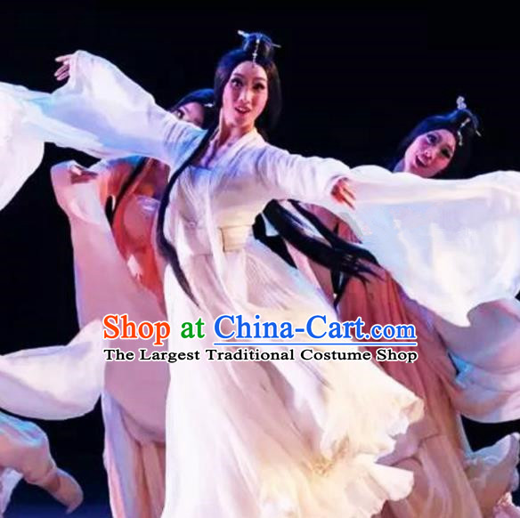 Chinese Traditional Classical Dance Costumes Ancient Peri Dance Dress for Women