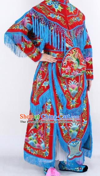 Traditional China Beijing Opera Costume and Hat Ancient Chinese Peking Opera Clothing Shoes