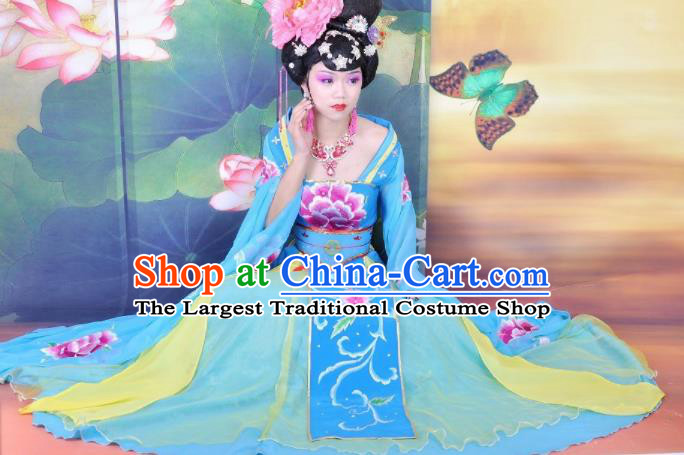 Chinese Ancient Palace Lady Hanfu Han Dynasty Imperial Concubine Queen Embroidered Historical Costumes