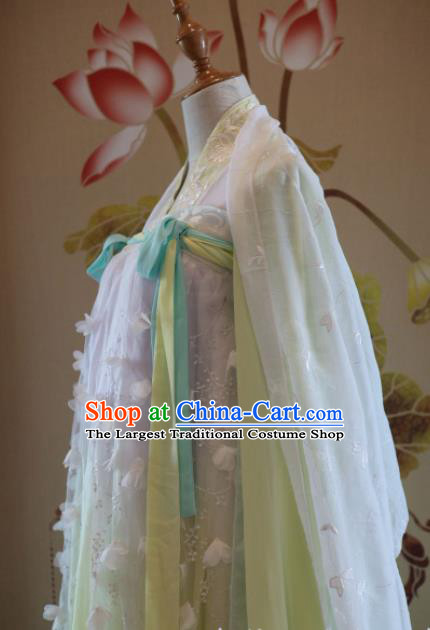 Chinese Ancient Palace Lady Hanfu Han Dynasty Imperial Concubine Queen Embroidered Historical Costumes