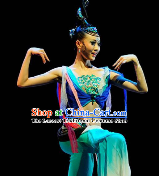 Traditional Chinese Fan Dance Folk Dance Costume Classical Yangko Dance Classical Dance Dress