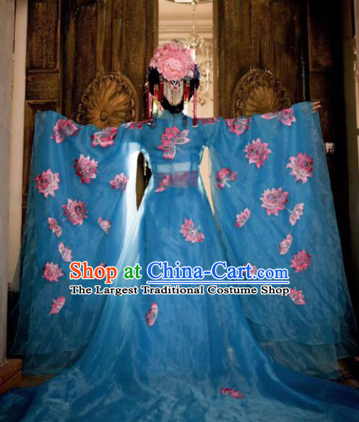 Chinese Ancient Palace Lady Hanfu Han Dynasty Imperial Concubine Queen Embroidered Historical Costumes