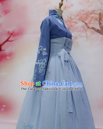 Chinese Ancient Palace Lady Hanfu Han Dynasty Imperial Concubine Queen Embroidered Historical Costumes