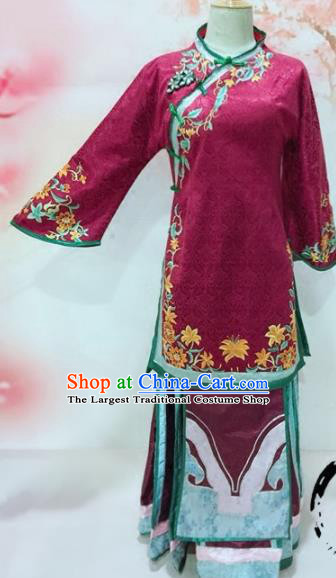 Traditional Chinese Qing Dynasty Historical Costumes Ancient Imperial Consort Embroidered Clothing for Women