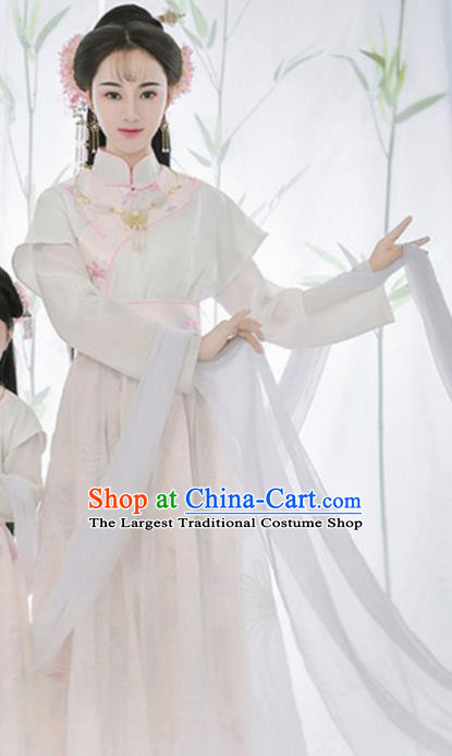 Traditional Chinese Ancient Ming Dynasty Imperial Concubine Costumes and Headpiece Complete Set for Women