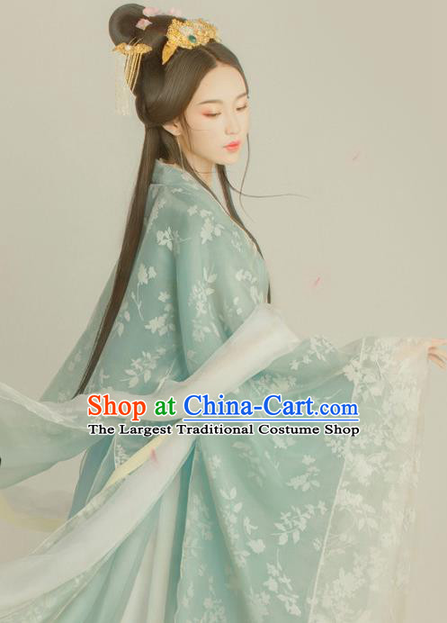 Traditional Chinese Ancient Tang Dynasty Princess Costumes Hanfu Dress for Women