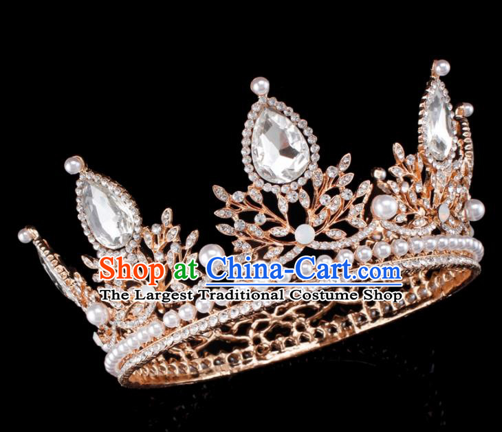 Top Grade Hair Jewelry Accessories Royal Crown Headwear Headdress for Women