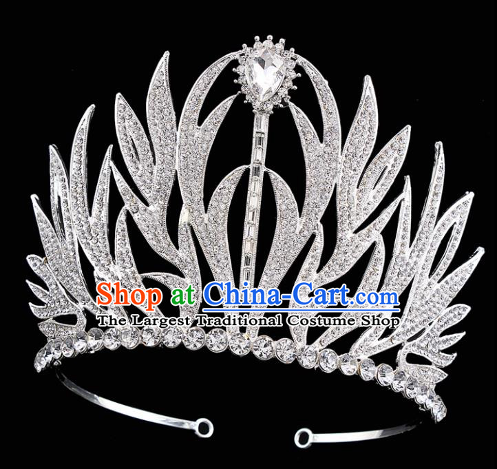 Top Grade Zircon Royal Crown Baroque Princess Retro Wedding Bride Hair Accessories for Women