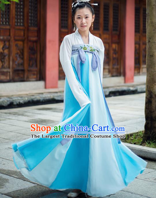 Chinese Ancient Palace Lady Hanfu Han Dynasty Imperial Concubine Queen Embroidered Historical Costumes