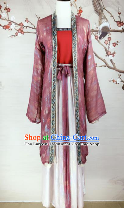 Chinese Song Dynasty Costumes Ancient Nobility Lady Hanfu Dress for Women