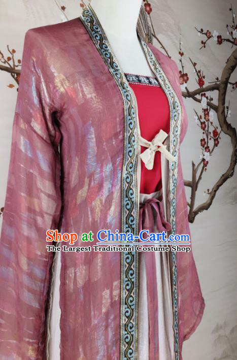 Chinese Ancient Palace Lady Hanfu Han Dynasty Imperial Concubine Queen Embroidered Historical Costumes