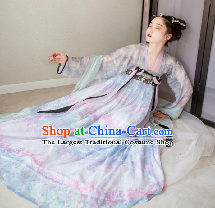 Chinese Ancient Palace Lady Hanfu Han Dynasty Imperial Concubine Queen Embroidered Historical Costumes