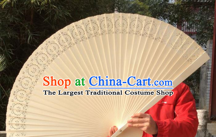 Chinese Traditional Handmade Wood Fans Decoration Crafts Folding Fans