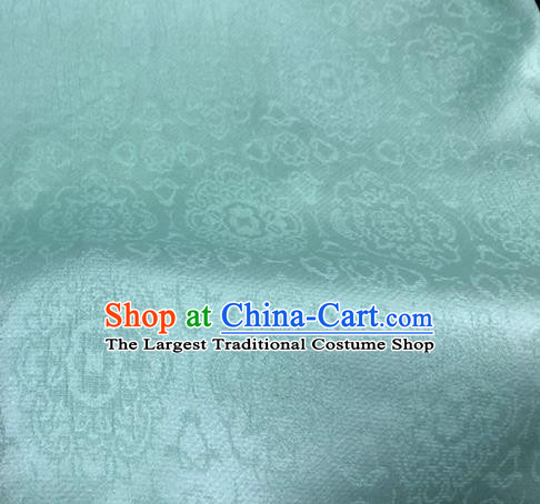 Asian Chinese Traditional Green Brocade Fabric Chinese Costume Silk Fabric Material