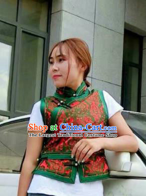 Chinese Traditional Mongol Minority Ethnic Costume Mongolian Vest for Women