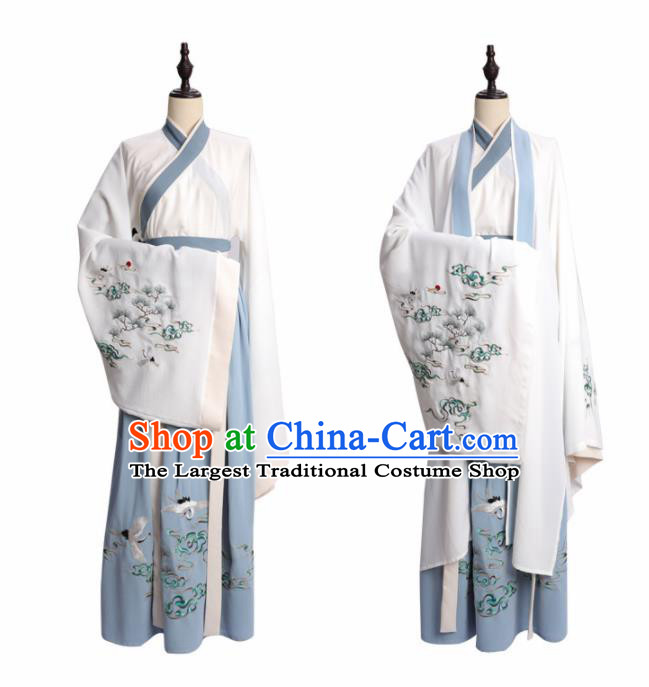 Chinese Ancient Palace Lady Hanfu Han Dynasty Imperial Concubine Queen Embroidered Historical Costumes