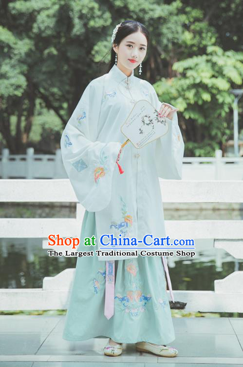 Chinese Ancient Palace Lady Hanfu Han Dynasty Imperial Concubine Queen Embroidered Historical Costumes