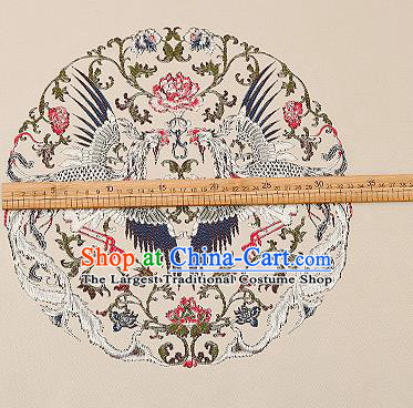 Chinese Traditional Flower Silk Fabric Brocade Embroidered Fabric Dress Material