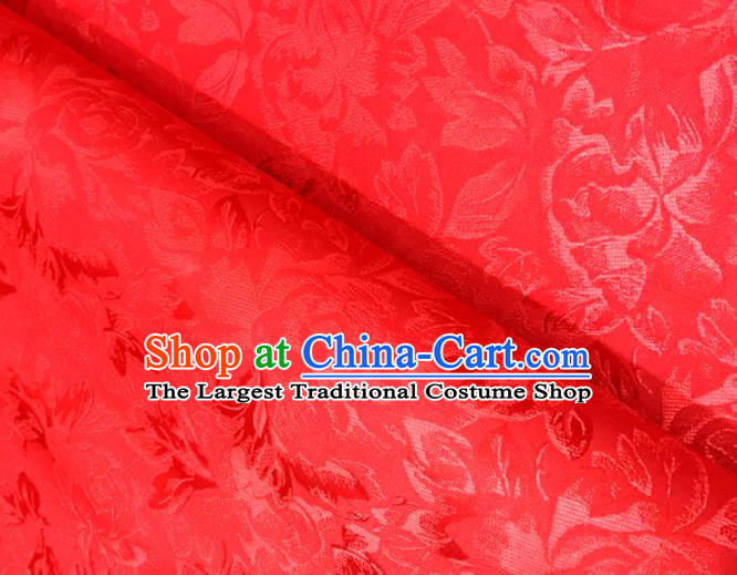 Chinese Traditional Flower Silk Fabric Brocade Embroidered Fabric Dress Material