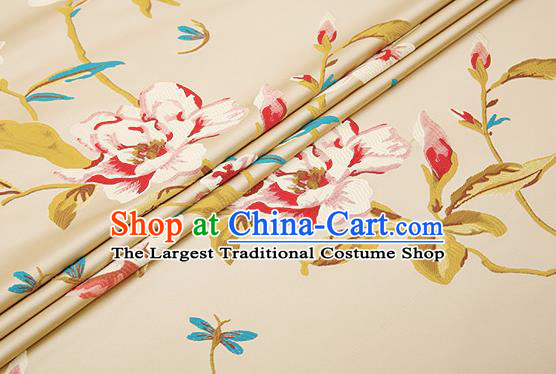Chinese Traditional Flower Silk Fabric Brocade Embroidered Fabric Dress Material