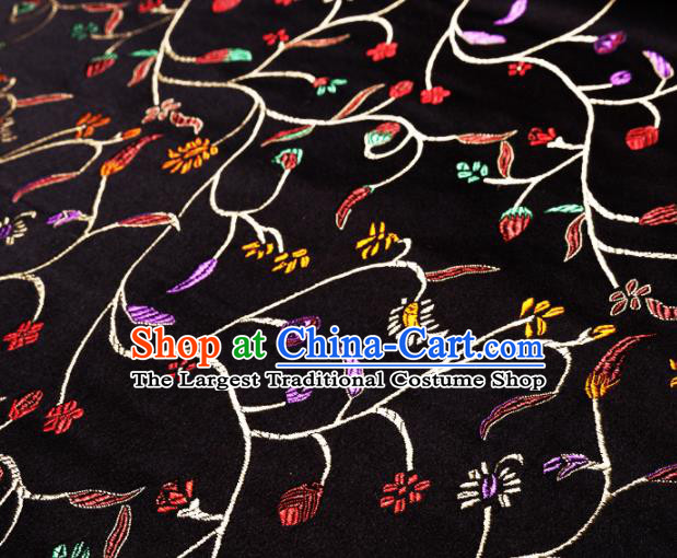 Chinese Traditional Flower Silk Fabric Brocade Embroidered Fabric Dress Material