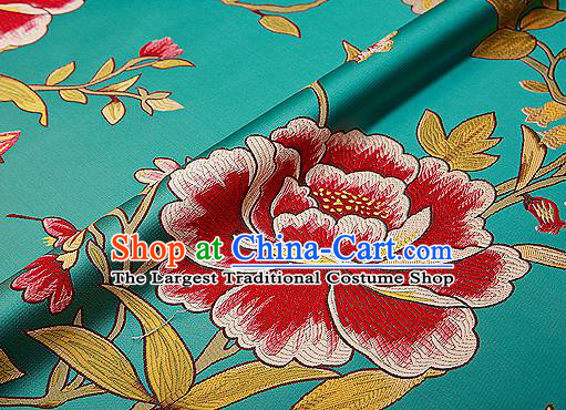 Chinese Traditional Flower Silk Fabric Brocade Embroidered Fabric Dress Material