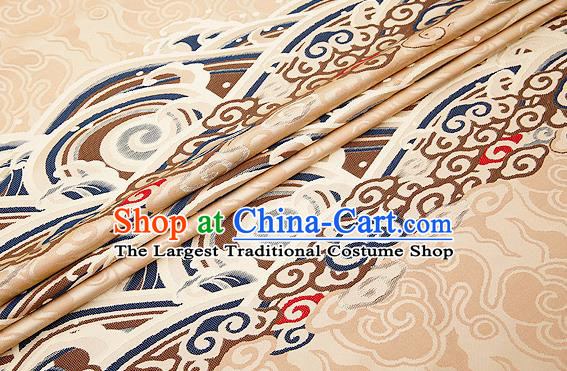 Chinese Traditional Flower Silk Fabric Brocade Embroidered Fabric Dress Material