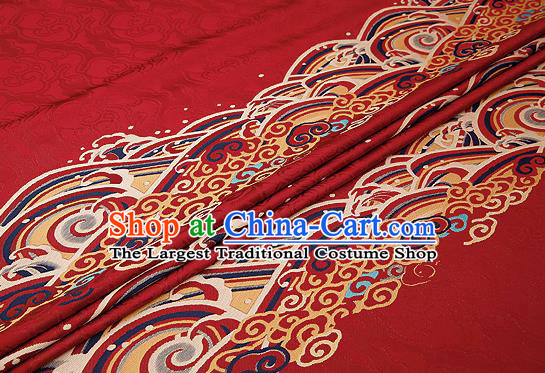 Chinese Traditional Flower Silk Fabric Brocade Embroidered Fabric Dress Material