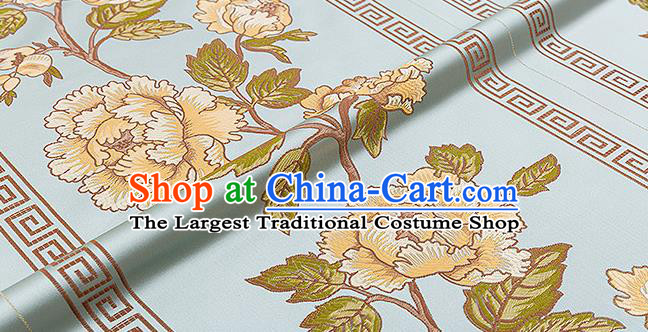 Chinese Traditional Flower Silk Fabric Brocade Embroidered Fabric Dress Material