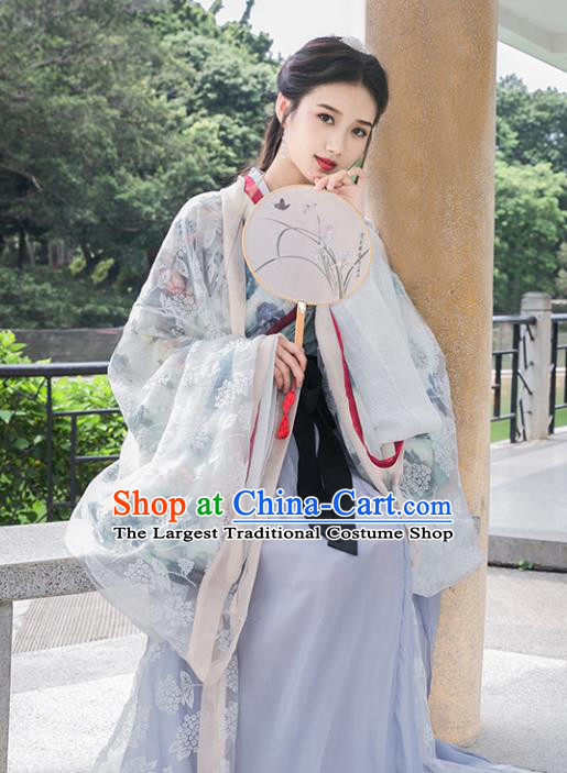 Chinese Ancient Palace Lady Hanfu Han Dynasty Imperial Concubine Queen Embroidered Historical Costumes