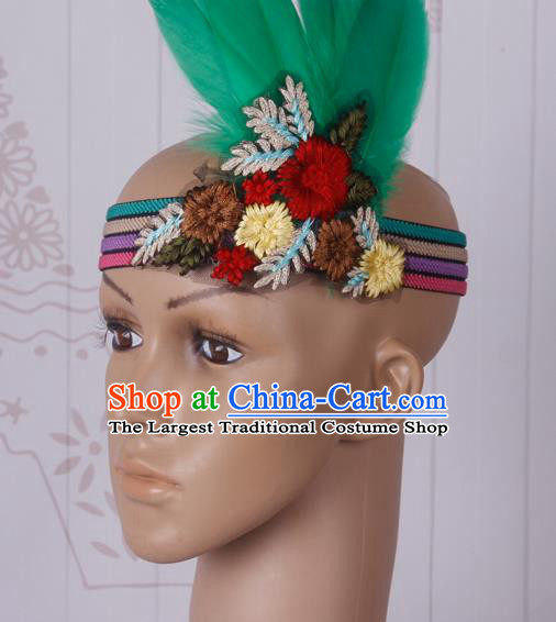 Top Performance Catwalks Headwear Halloween Cosplay Hair Accessories Feather Donald Hat